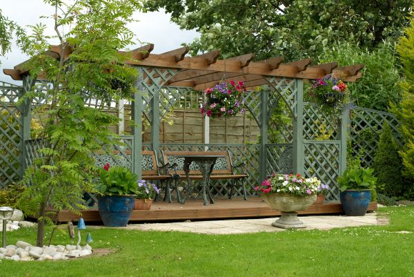Grape Arbor Installation