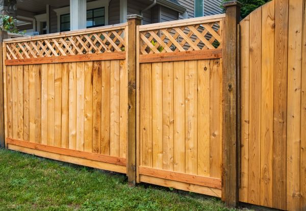 Fence Top Lattice Installation