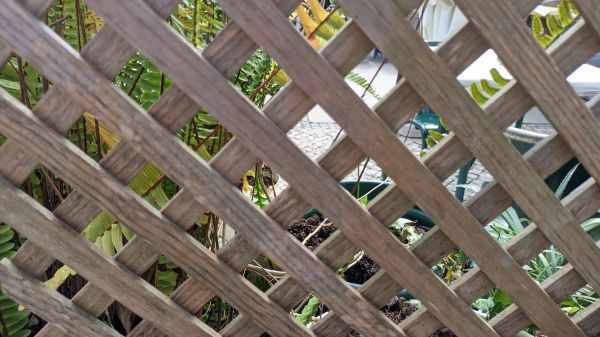 Fence Top Lattice Installation