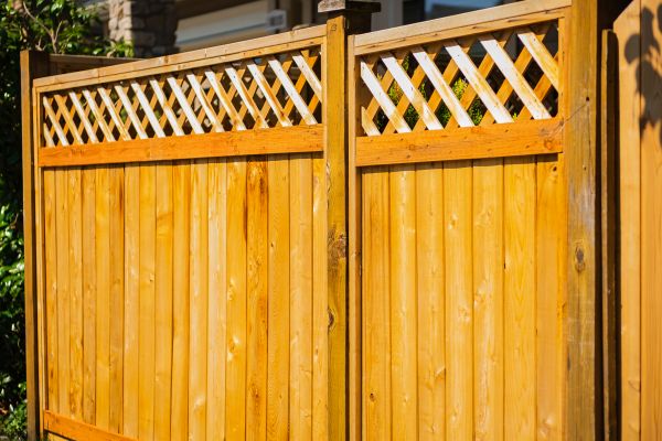 Wood Lattice Fence Replacement