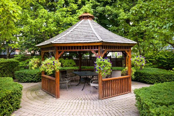 Cedar Gazebo Installation