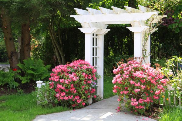 Arbor Bench Installation