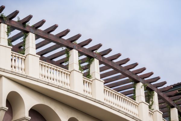 Wooden Pergola Building