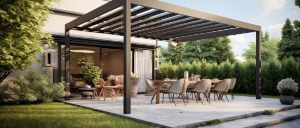 Arched Pergola Installation