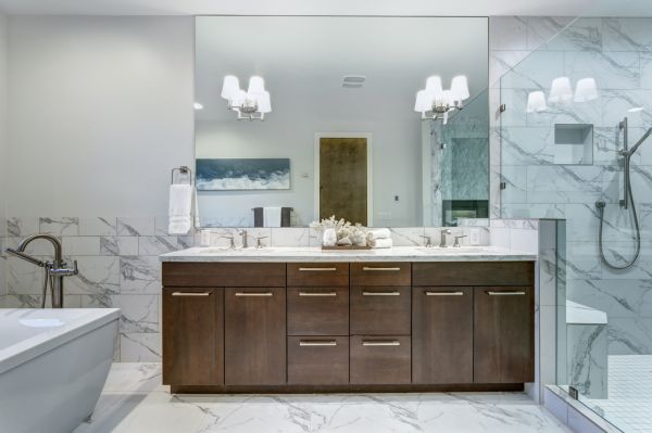 Bathroom Cabinet Installation