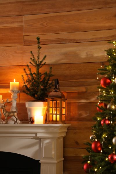 Brick Mantel Installation